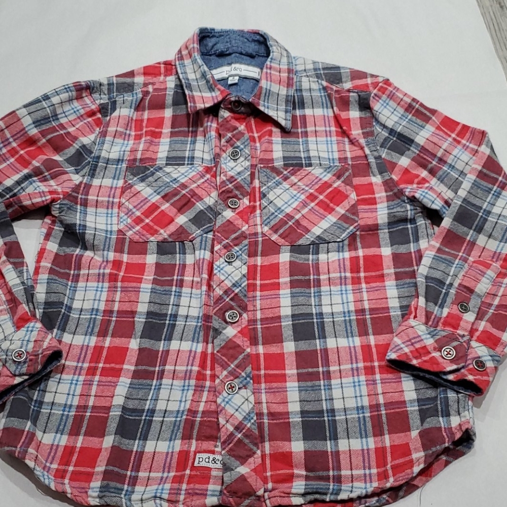 Pd&C Boy's Flannel Shirt sz 6